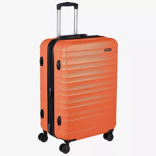 Amazon-Basics-Maleta-de-viaje-rigida-Naranja-fuerte