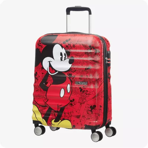 American-Tourister-Wavebreaker-Mickey-Comics-Spinner-S-Equipaje-infantil-55-cm